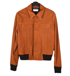 Chaqueta Saint Laurent Hombre Piel de Ante Talla IT48-M, S1392
