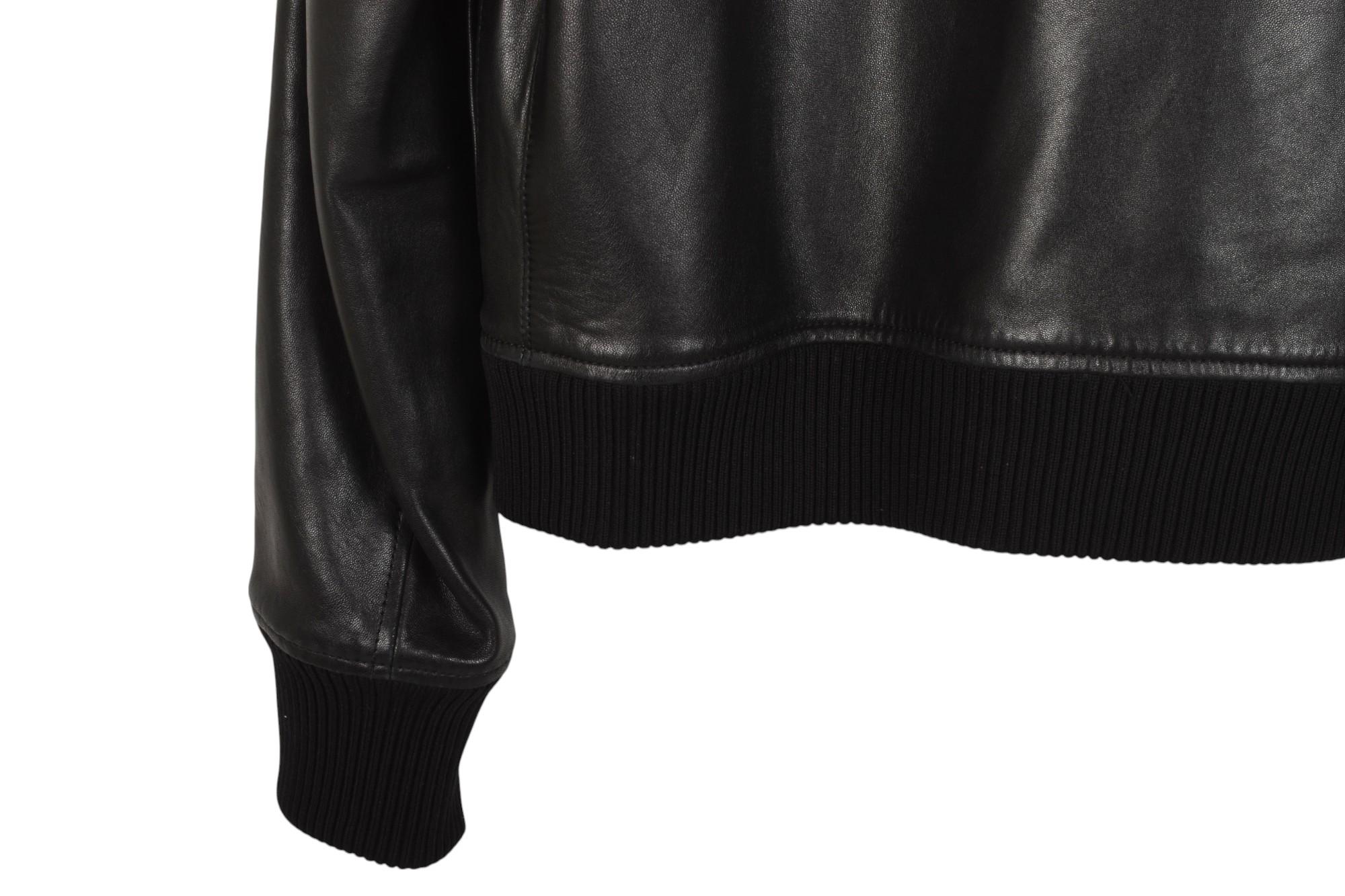 Saint Laurent Uomo Giacca in pelle Bomber Taglia IT52 - M.L.A., S1407 in vendita 1