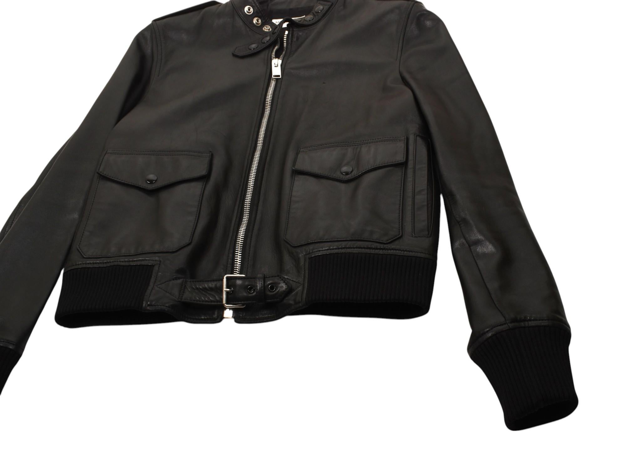 Saint Laurent Uomo Giacca in pelle Bomber Taglia IT52 - M.L.A., S1407 in vendita 2