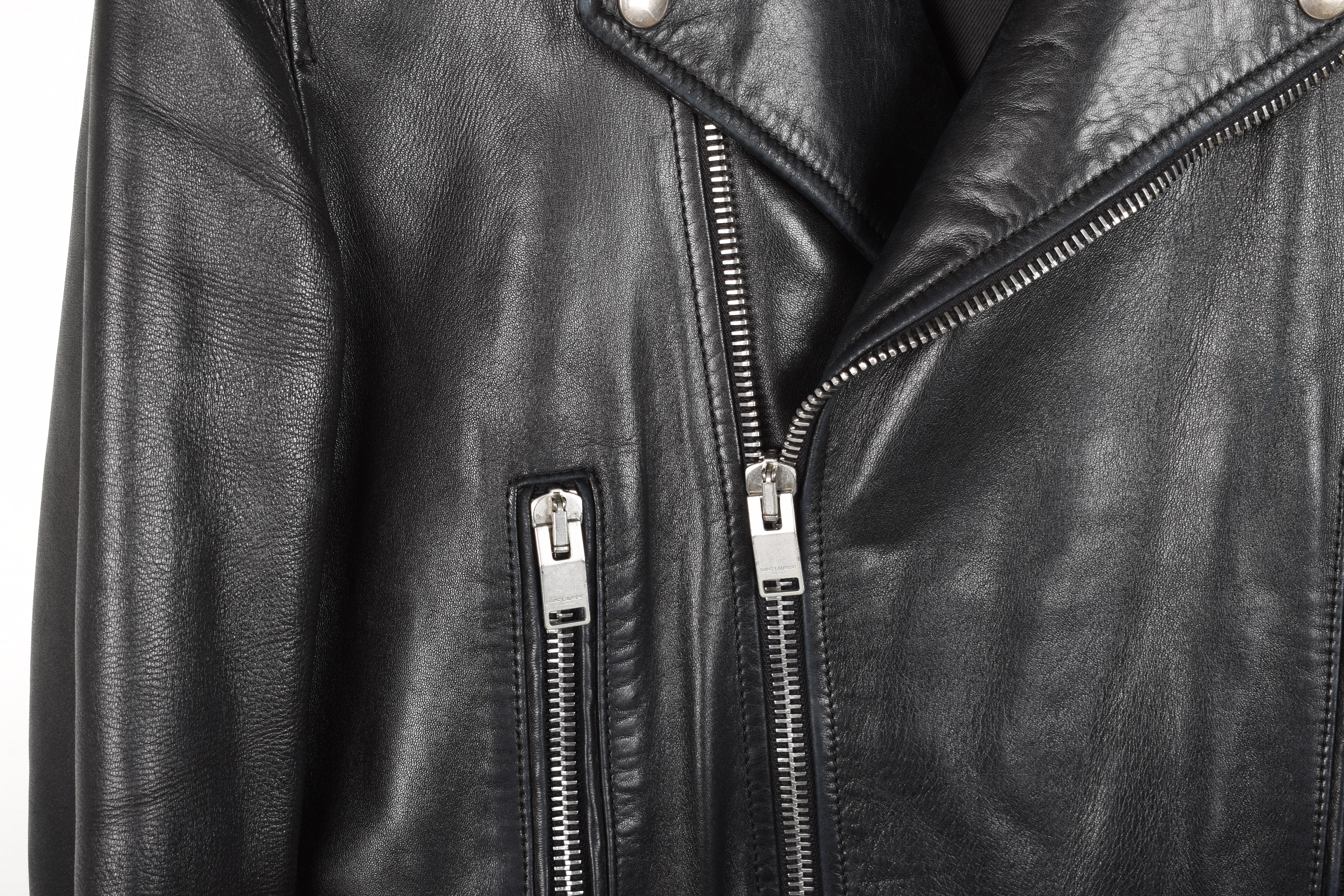 Saint Laurent Uomo Giacca in pelle L01 Taglia IT52-M/L, S1393 In condizioni buone in vendita a Kaunas, LT