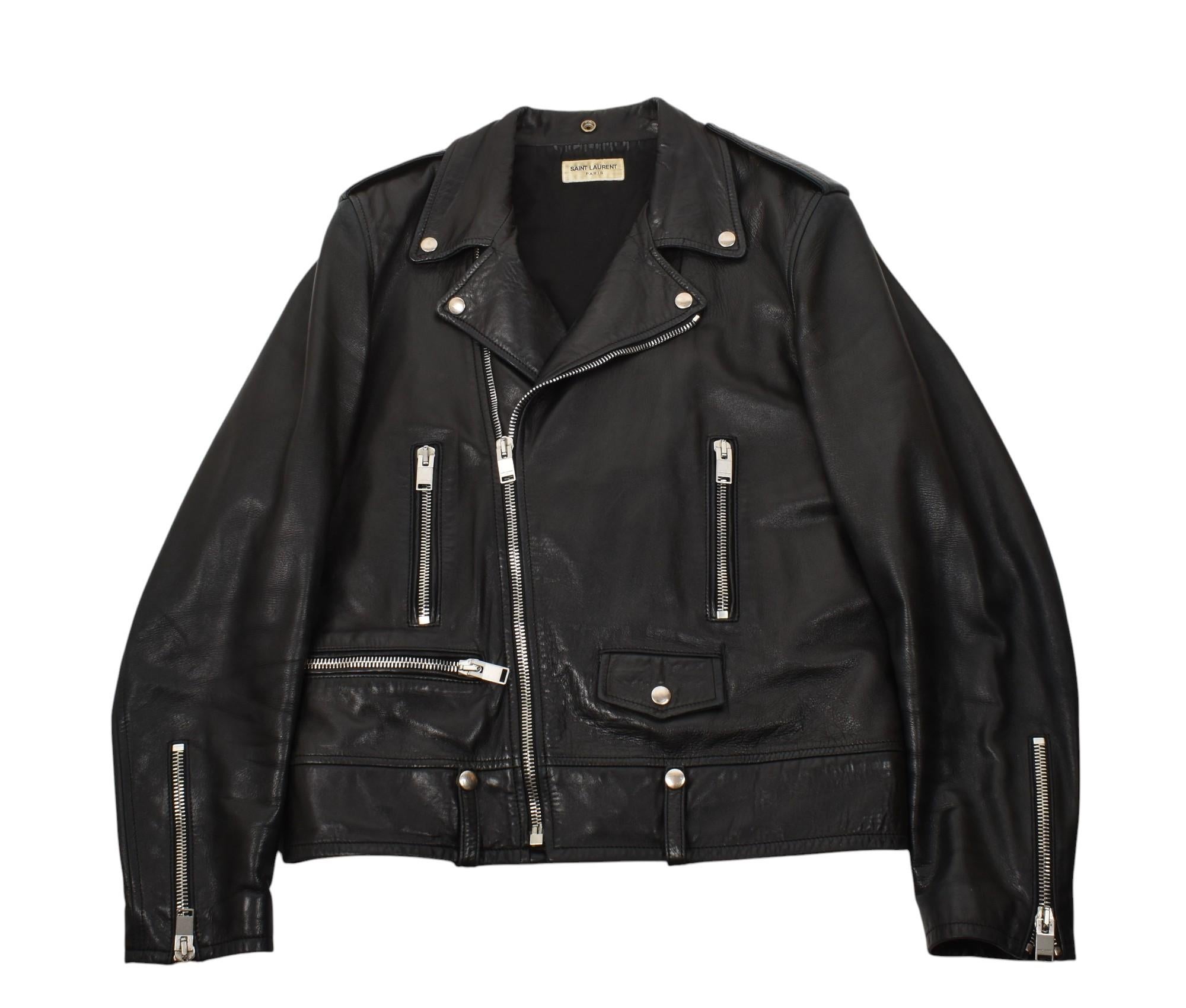 Saint Laurent Uomo Giacca in pelle L01 Taglia IT52-M/L, S1393 in vendita 1