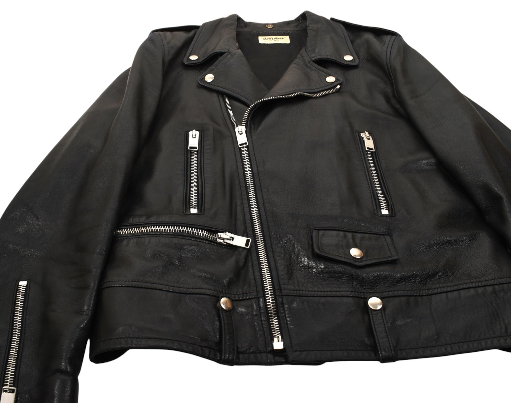 Saint Laurent Uomo Giacca in pelle L01 Taglia IT52-M/L, S1393 in vendita 2