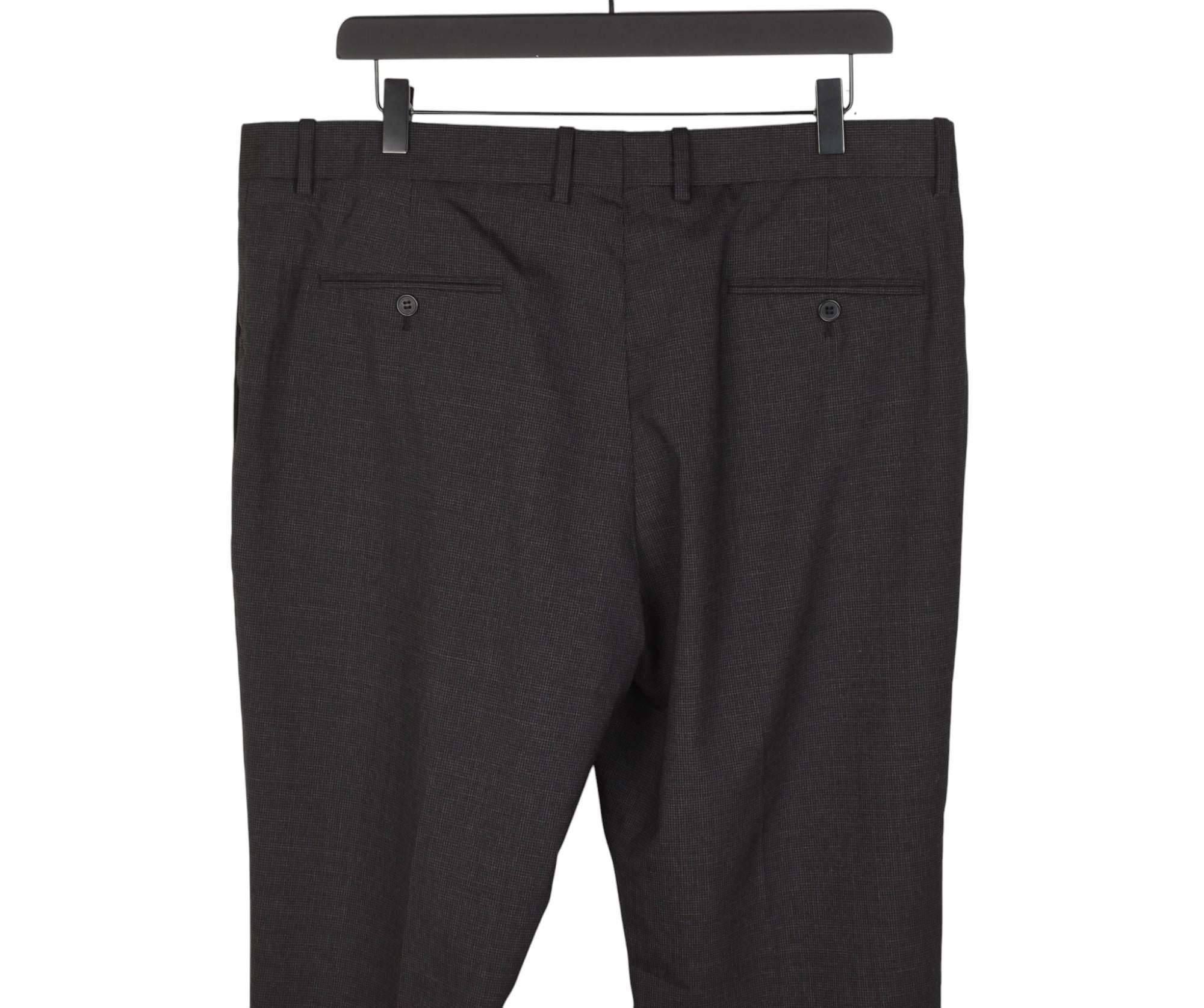 Uomo Saint Laurent Men Pants Check Wool Formal Size IT54/L, S1416 in vendita