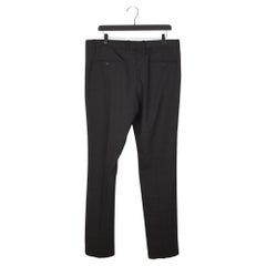 Saint Laurent Men Pants Check Wool Formal Size IT54/L, S1416