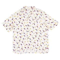 Saint Laurent Herrenhemd mit kurzen Ärmeln im Sommer, groß, S639