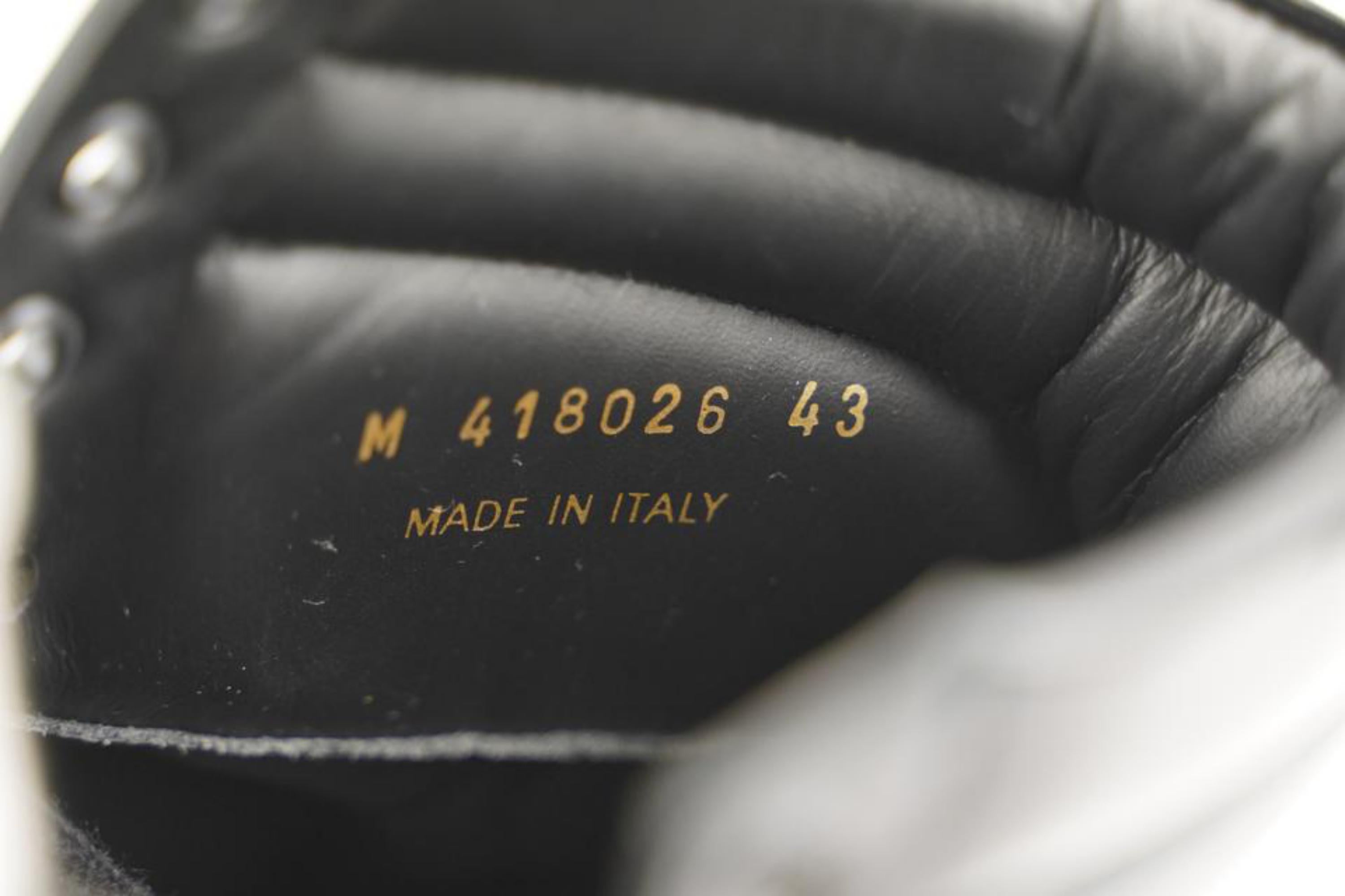 Saint Laurent Men's 43 Patent Signature Court Classic High Top Sneaker ...