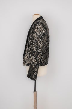 Saint Laurent Schwarze Herrenjacke
