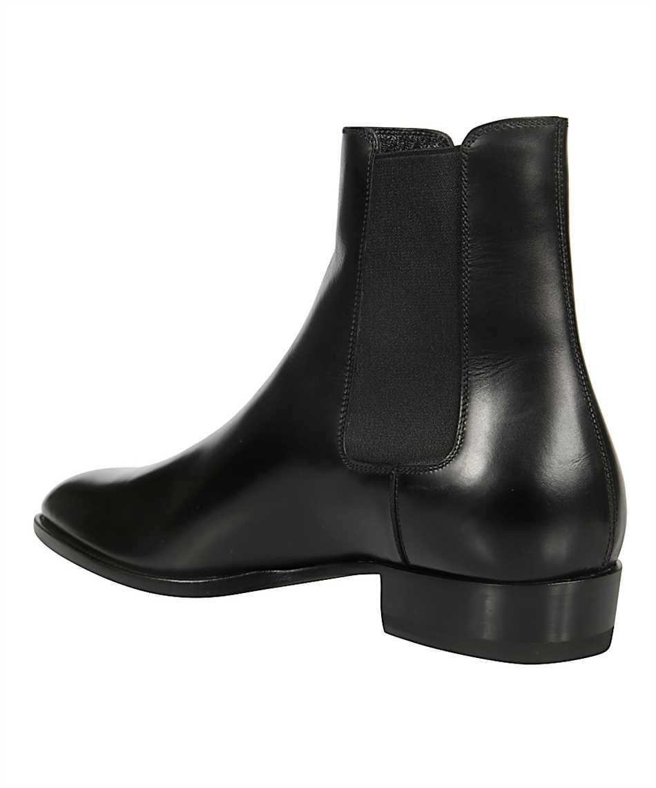 Men's Saint Laurent Mens Black Smooth Leather Wyatt 30 Chelsea Boot Size 45