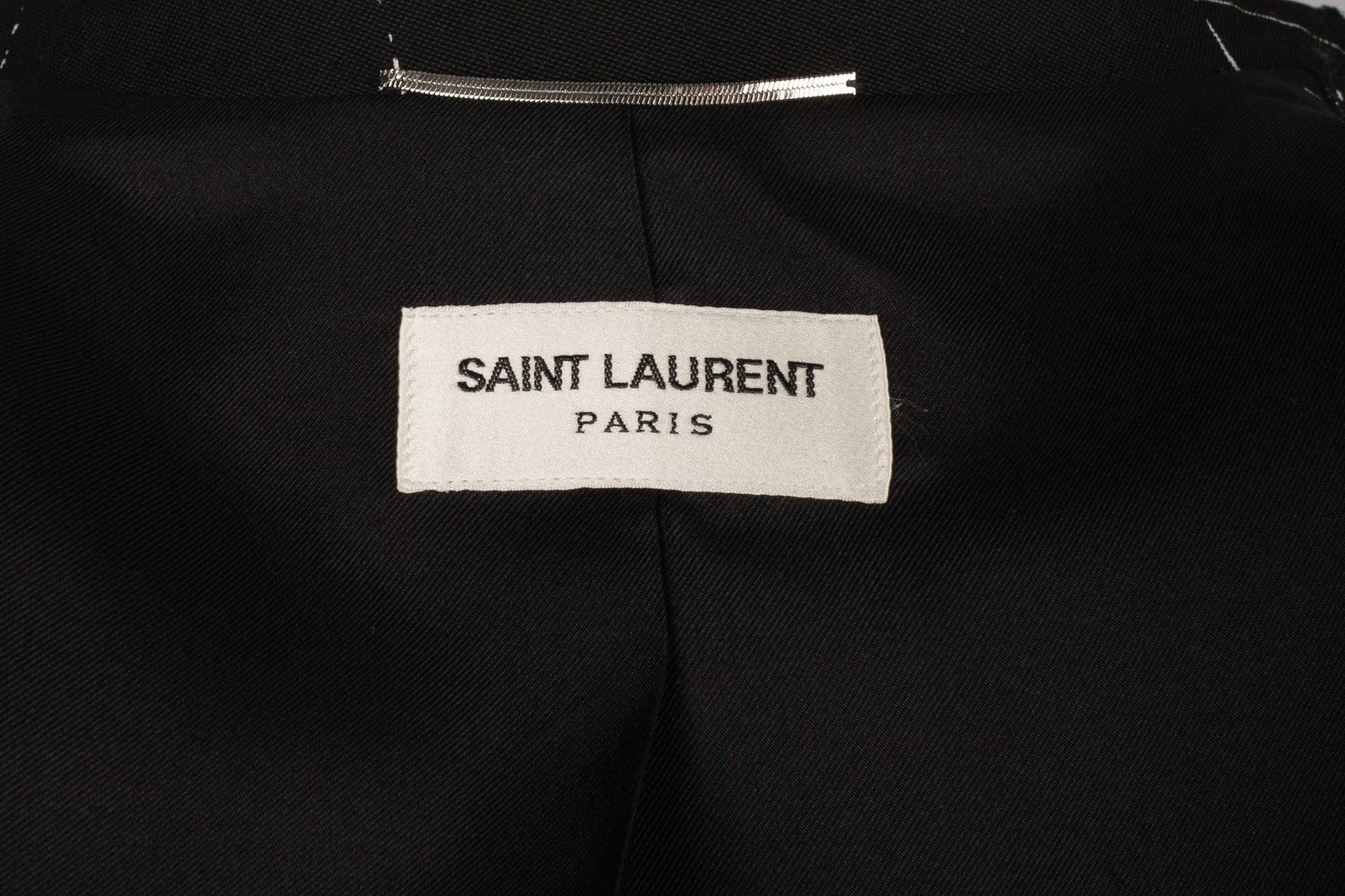 Saint Laurent Men's Black Suit Jacket For Sale 7