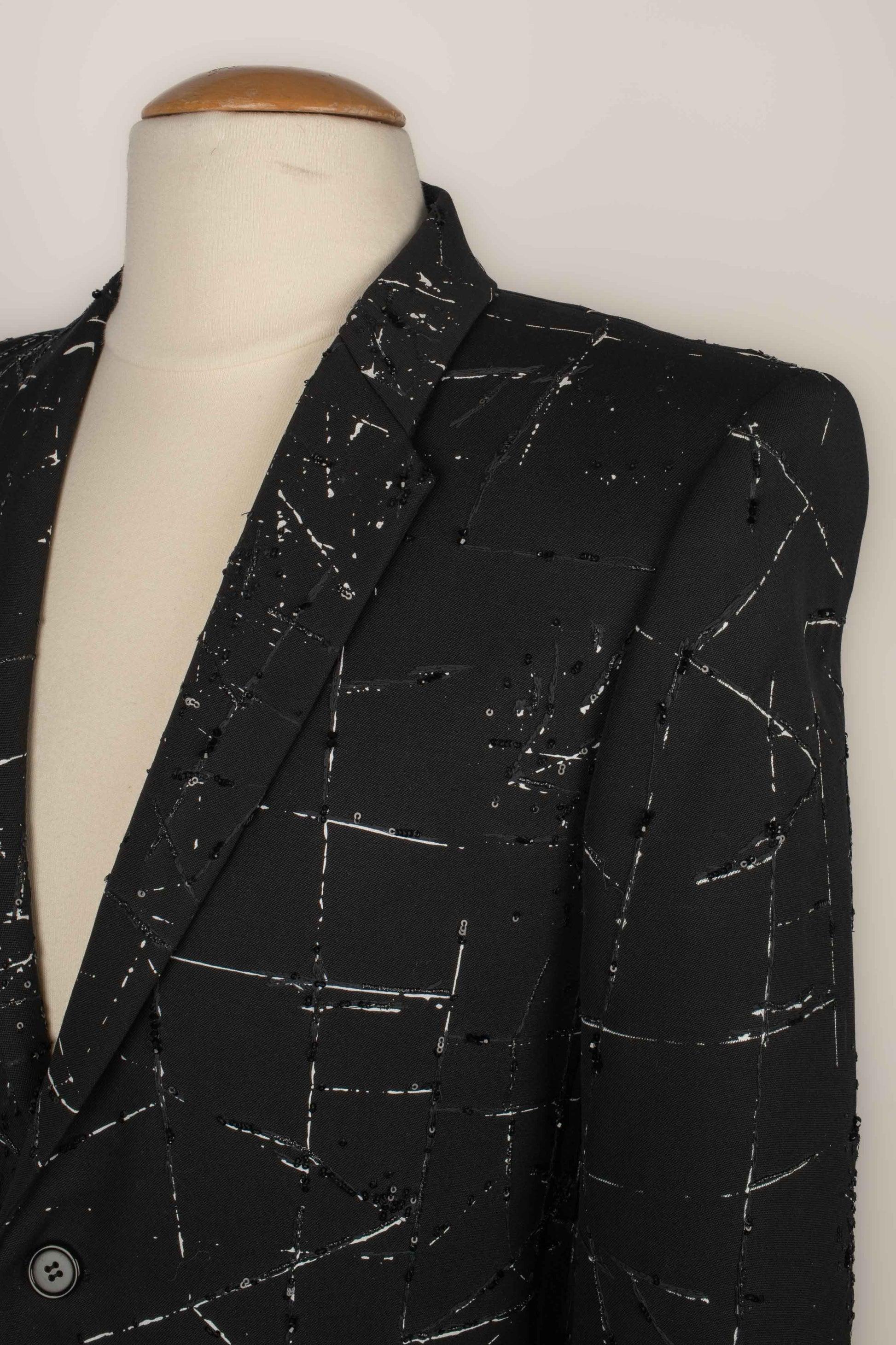 Saint Laurent Men's Black Suit Jacket For Sale 4