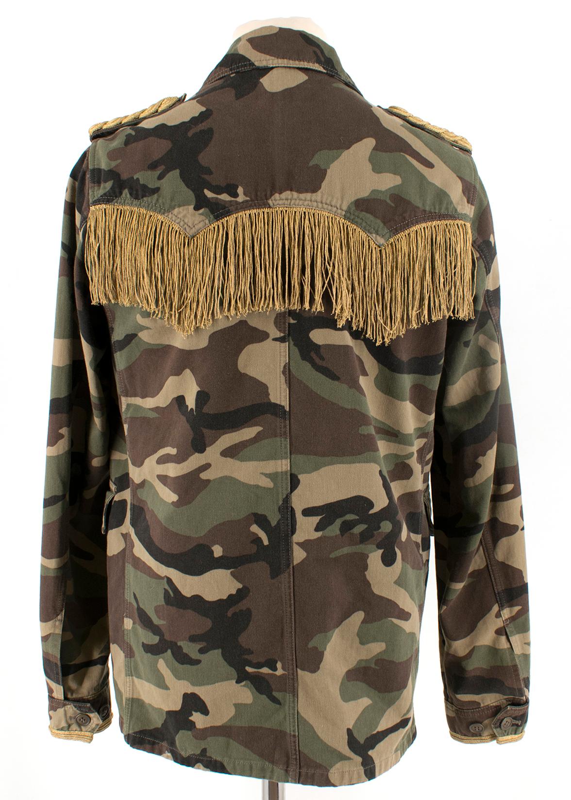 saint laurent camouflage jacket