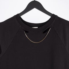 Saint Laurent Men's Grey Black Cotton Vest Size M for Layering