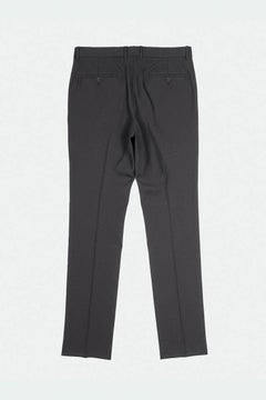 Saint Laurent Men's Grey Wool Elastane Straight-Cut Trousers IT54 L/XL