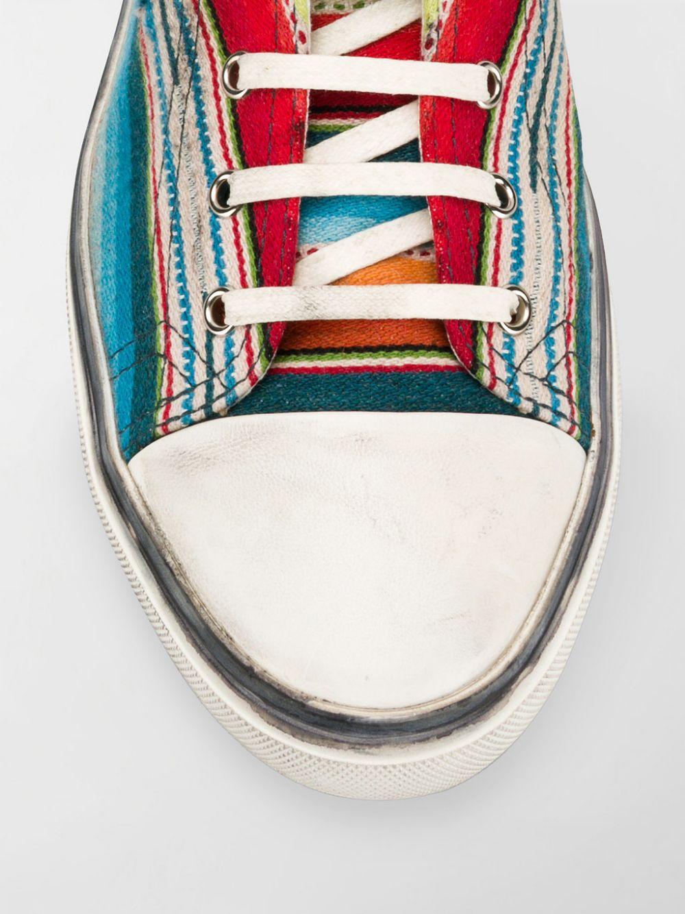 Saint Laurent Herren 'Mexican Jacquard' Bedford High Top Turnschuhe Größe 46 im Angebot 1
