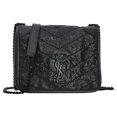 Mini niki leather crossbody bag Saint Laurent Beige in Leather - 35446780