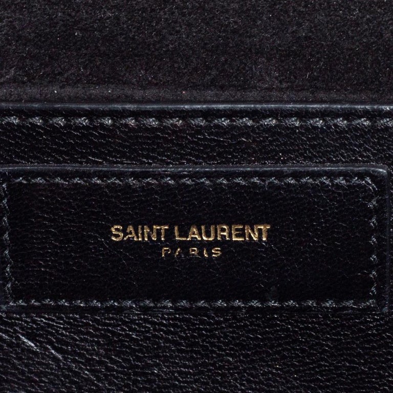 Saint Laurent Metallic Gold Crinkled Leather Betty Crossbody Bag at 1stDibs