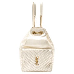 Saint Laurent Metallic Matelasse Lambskin Monogram Joe Backpack