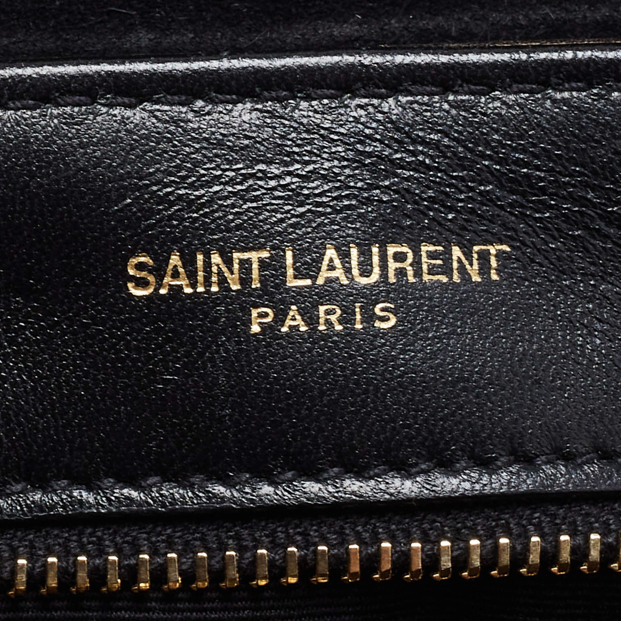 Saint Laurent Metallic Matelassé Leather Toy Loulou Crossbody Bag 10