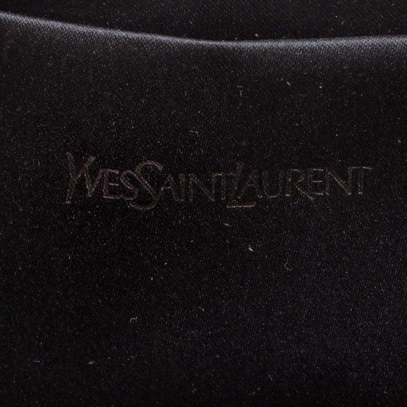 metallic ysl clutch