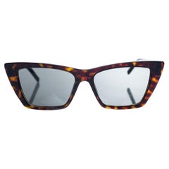Saint Laurent, Mica tortoise sunglasses in brown