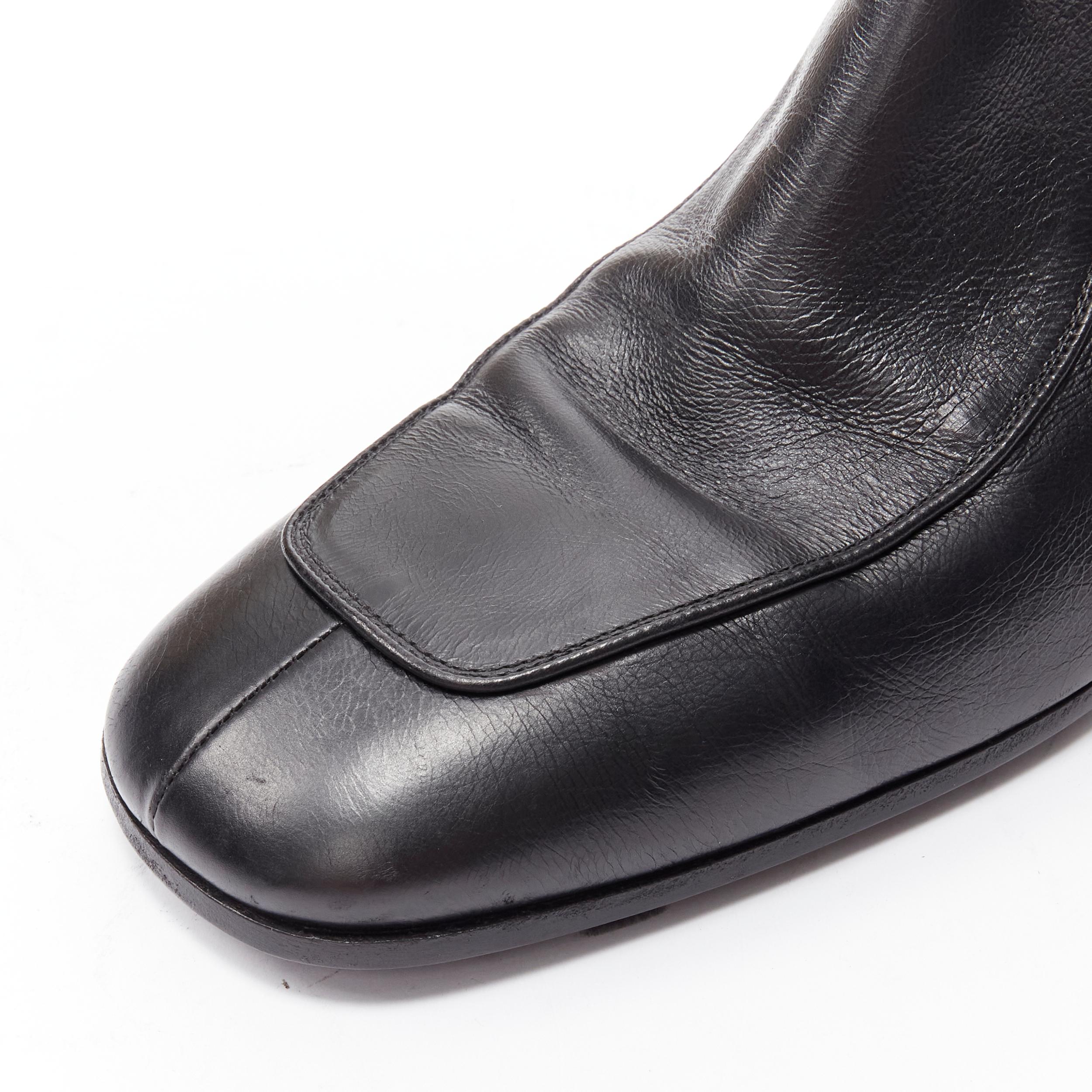 SAINT LAURENT Miles 30 Age Bootie Baby Eighty noir botte à bout carré EU44 en vente 4