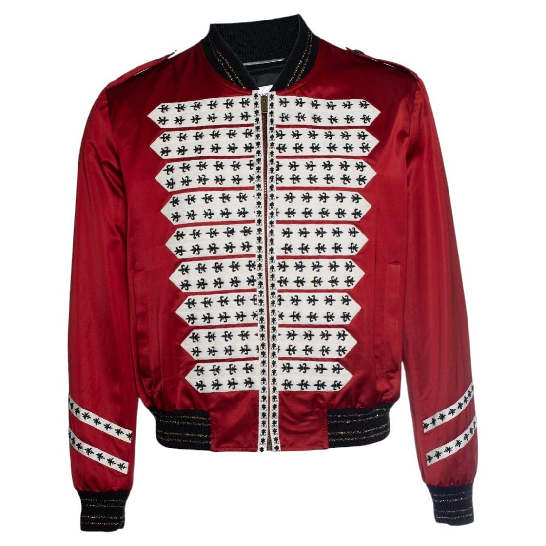 Saint Laurent, Chaqueta bomber militar roja 2019