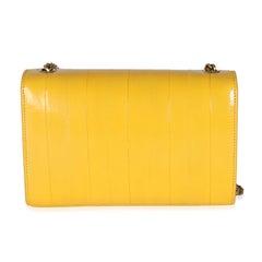 Saint Laurent Mimosa Yellow Eel Skin Small Kate Chain Bag