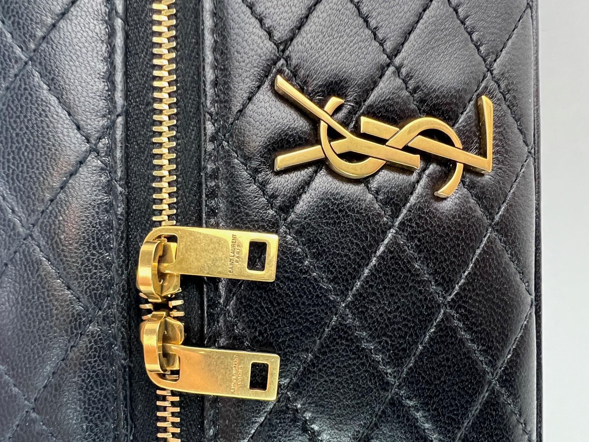 Saint Laurent Mini Gaby Quilted Lambskin Vanity Case Shoulder Bag 6