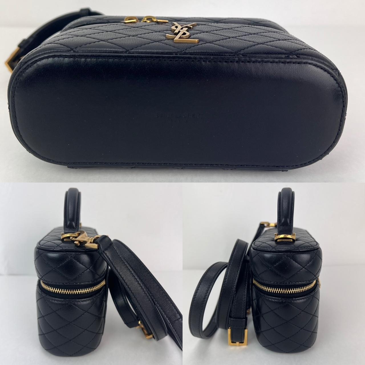 Women's or Men's Saint Laurent Mini Gaby Quilted Lambskin Vanity Case Shoulder Bag