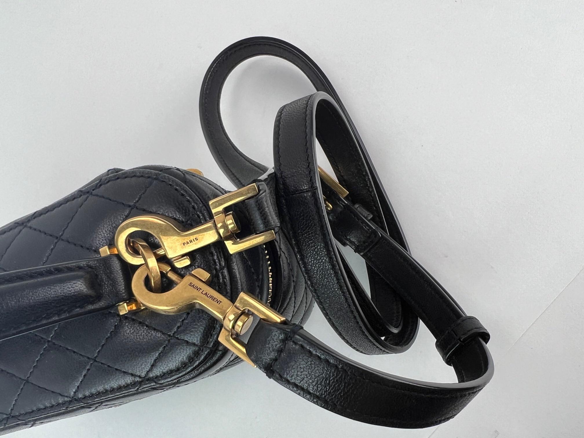 Saint Laurent Mini Gaby Quilted Lambskin Vanity Case Shoulder Bag 4