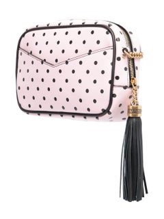 SAINT LAURENT Mini Lou YSL Monogram Leather Camera Bag In Polka Dot 2022
