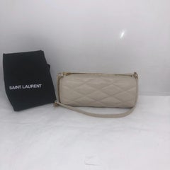 Saint Laurent Mini Sade Quilted Lambskin Cylindrical Chain Bag