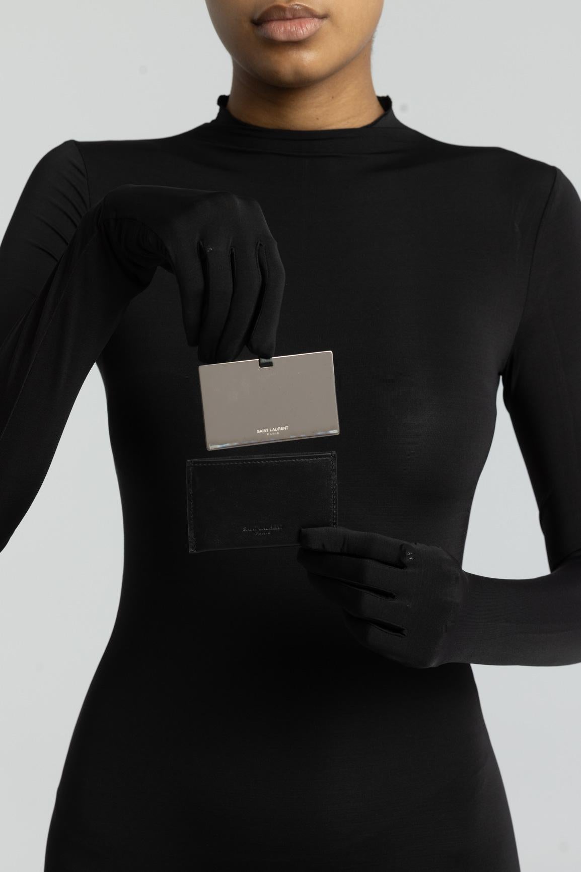 saint laurent mirror card holder