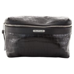 Saint Laurent Model: City Belt Bag Crocodile Embossed Leather