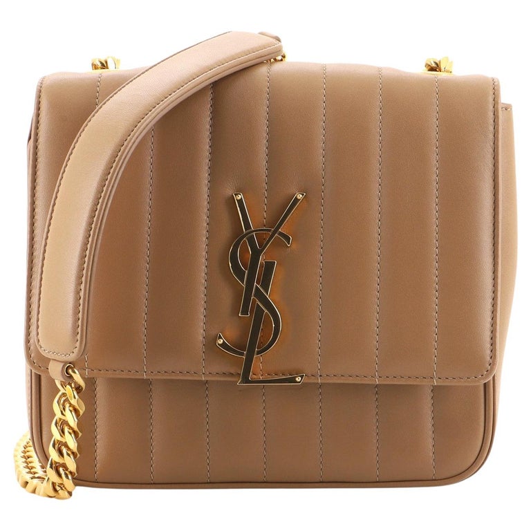 Saint Laurent Model Vicky Crossbody Bag Vertical Quilted Leather