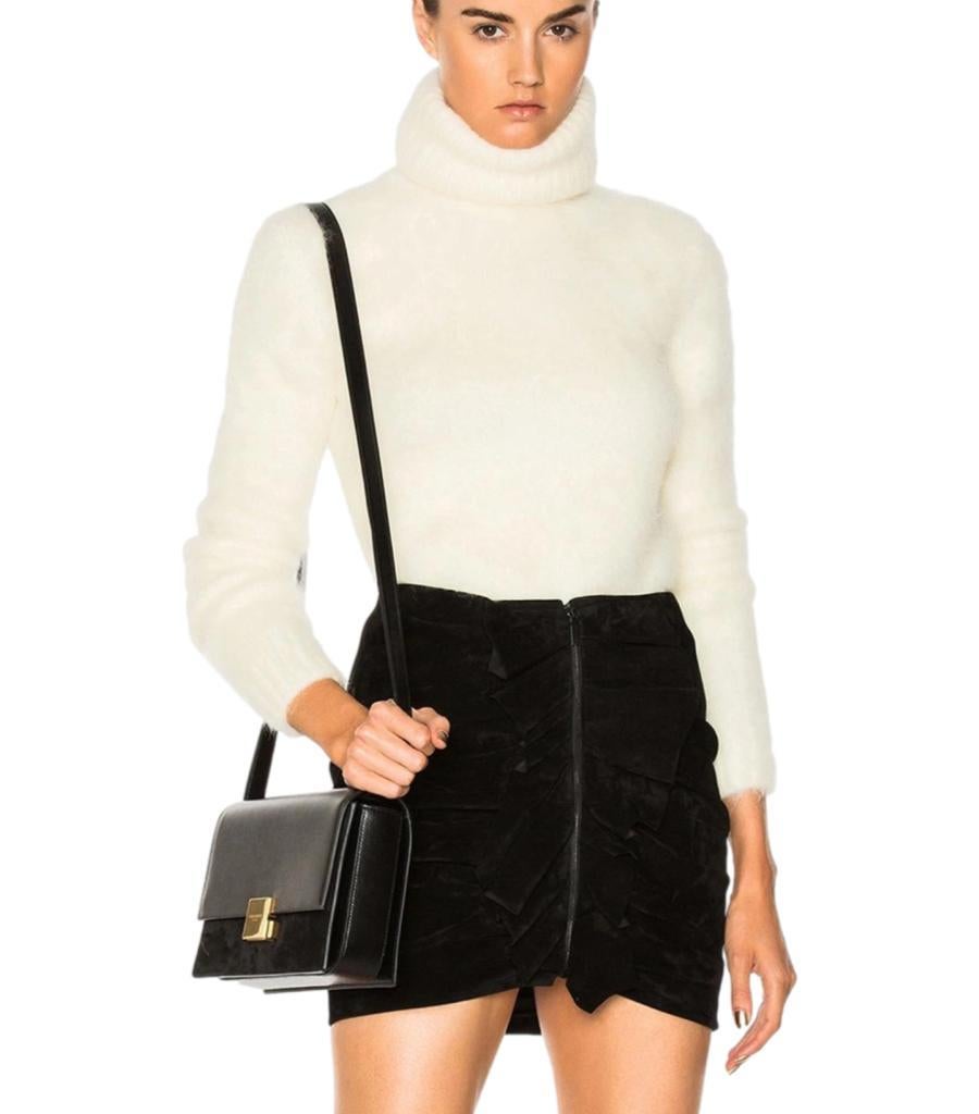 Women's Saint Laurent Mohair & Wool Blend Rollneck Jumper