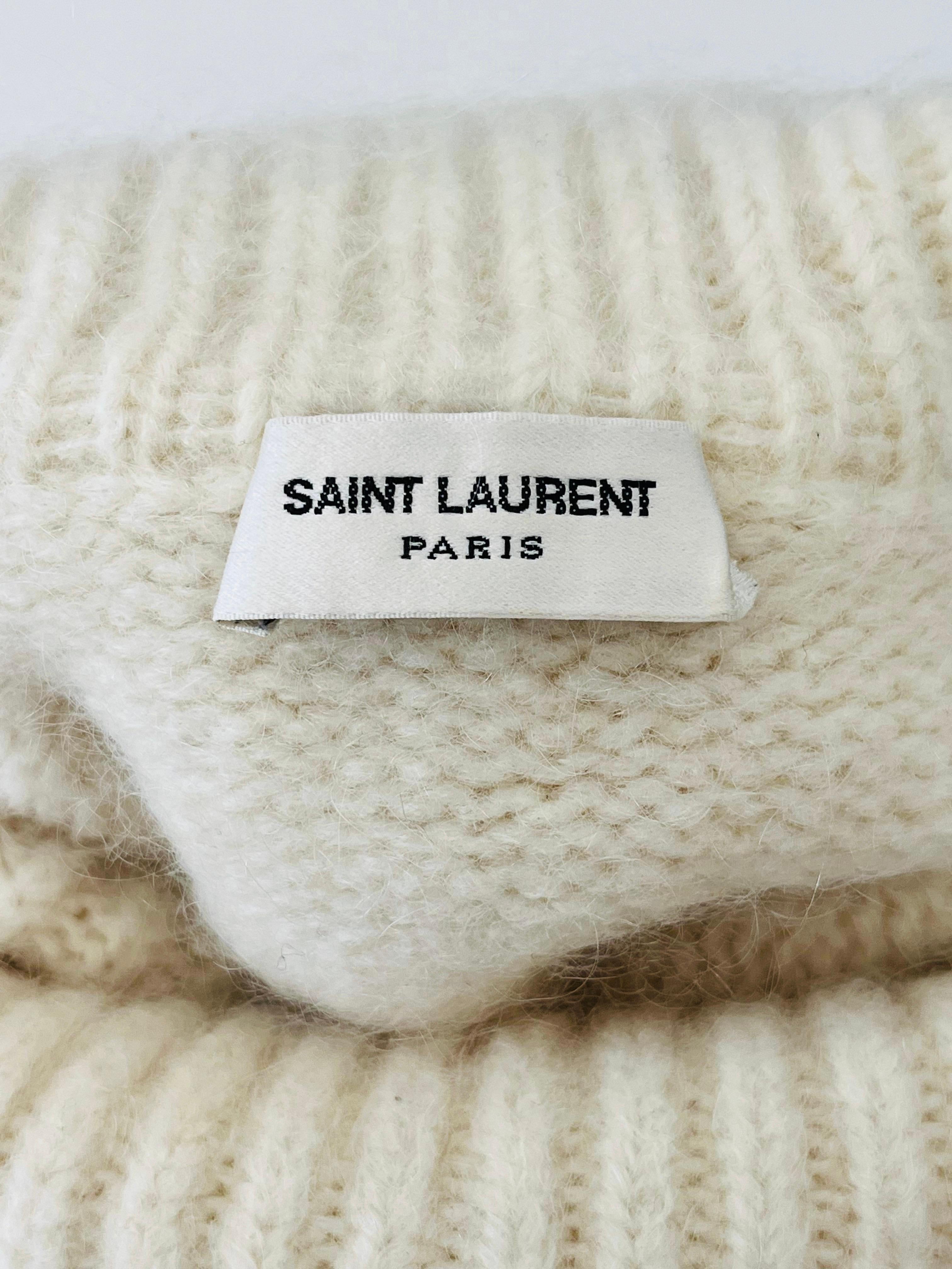 Saint Laurent Mohair & Wool Blend Rollneck Jumper 1
