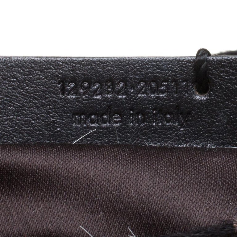 Saint Laurent Monochrome Calfhair Double Horn Frame Mombasa Bag at 1stDibs