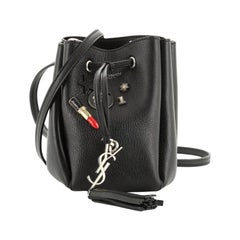 Saint Laurent Monogramm Bourse Bucket Bag verschönert Leder Mini