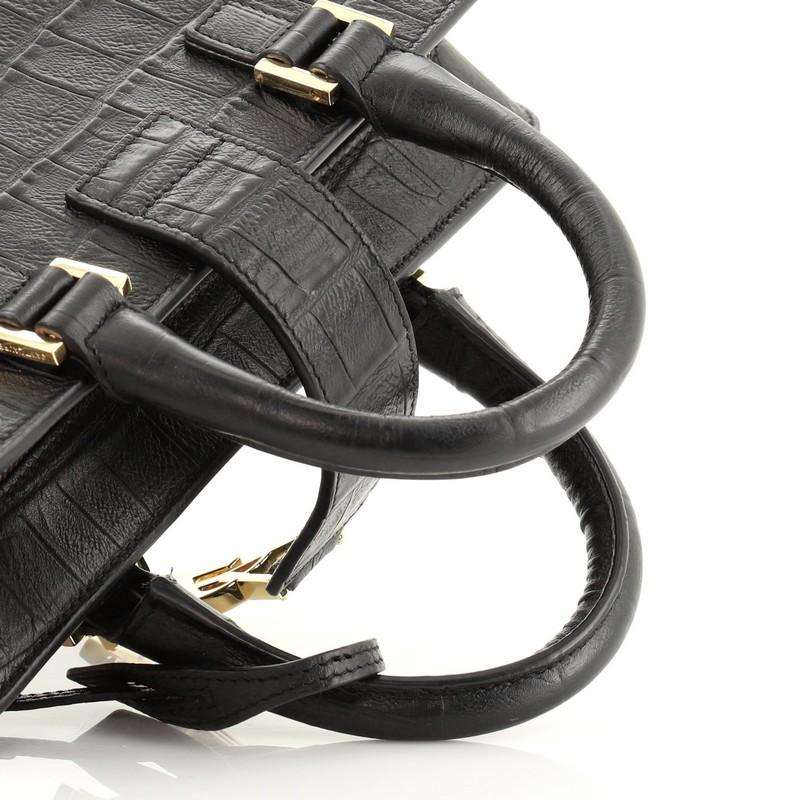 Saint Laurent Monogramm Cabas Krokodil geprägtem Leder Baby 2