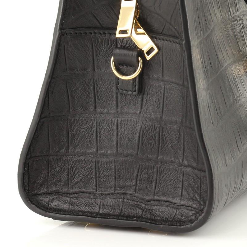 Saint Laurent Monogramm Cabas Krokodil geprägtem Leder Baby 3