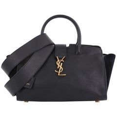 Saint Laurent Monogram Cabas Downtown Leather with Suede Baby