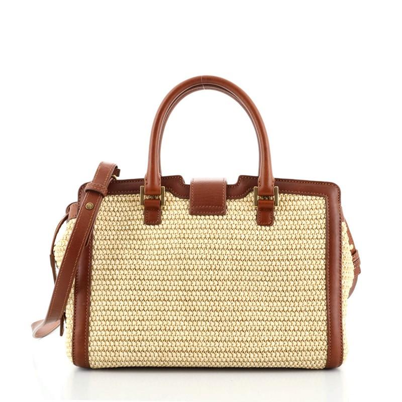 ysl cassandra mini raffia