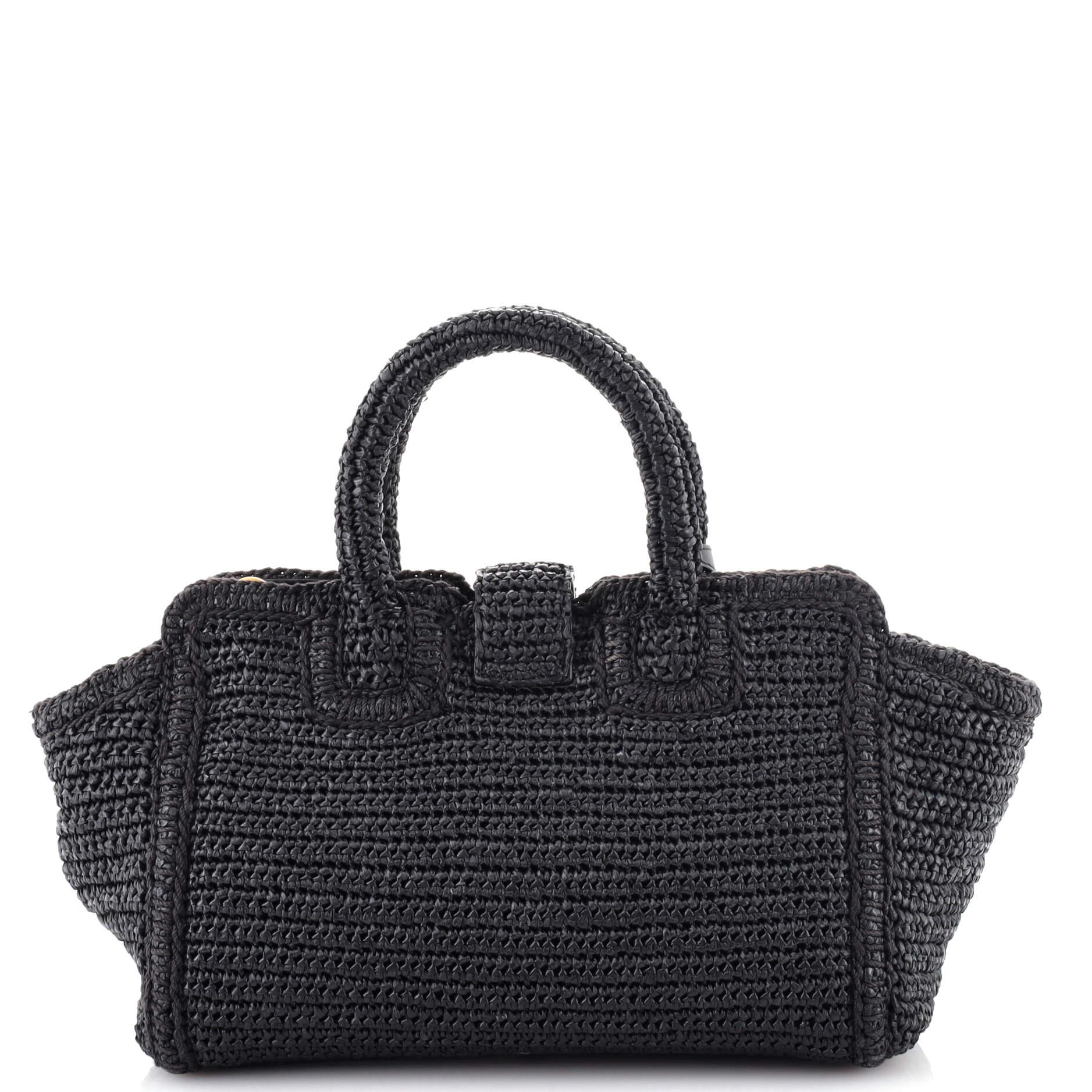 cabas yves saint laurent raphia