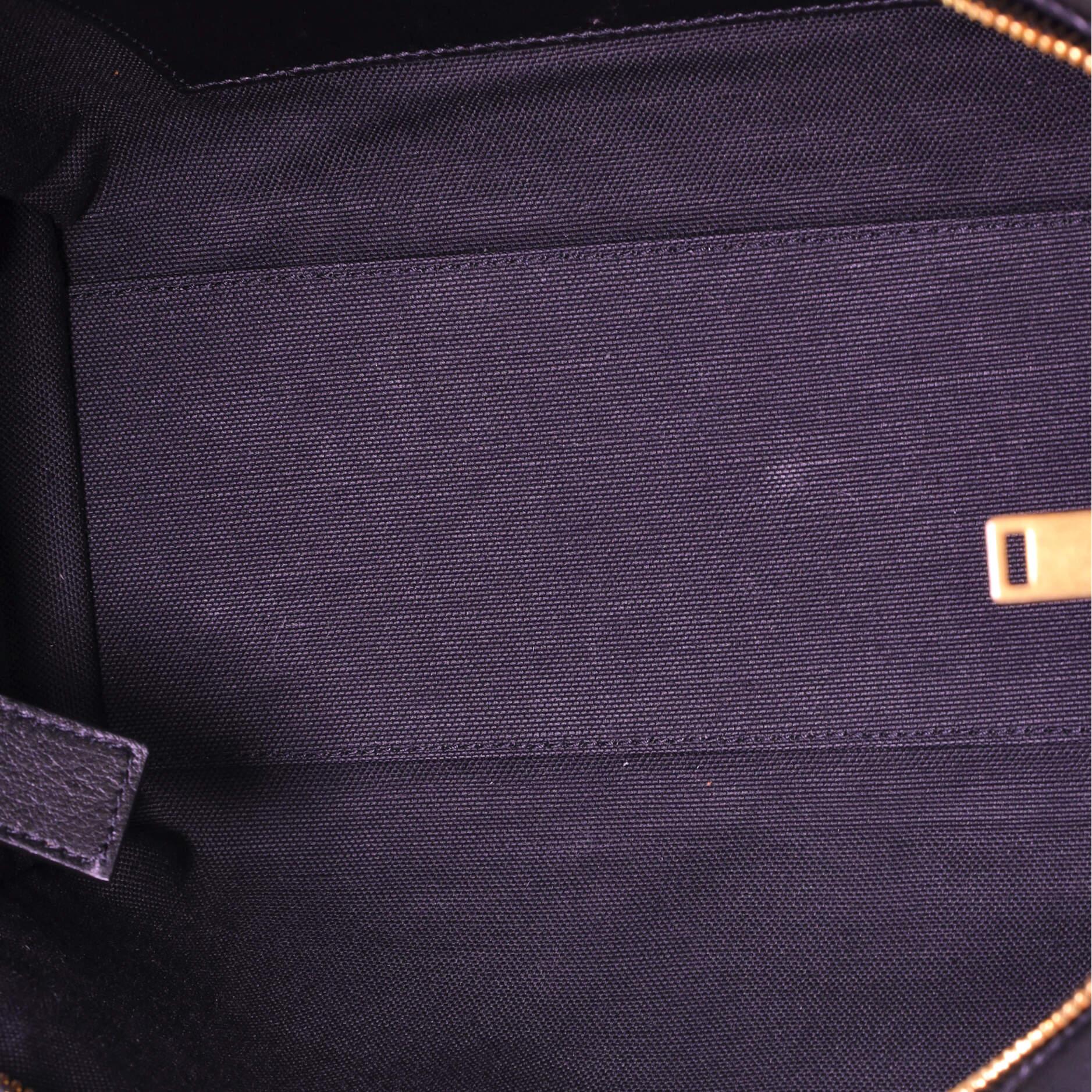 Saint Laurent - Cabas Downtown - Monogramme en raphia avec bébé Bon état à NY, NY