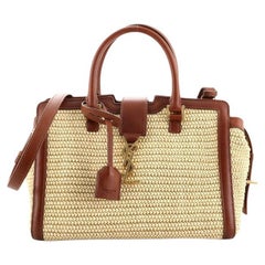 SAINT LAURENT Raffia Baby Monogram Downtown Cabas Naturale 773136