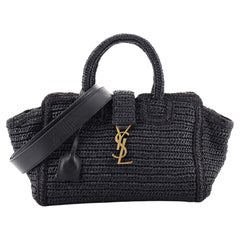 Saint Laurent - Cabas Downtown - Monogramme en raphia avec bébé