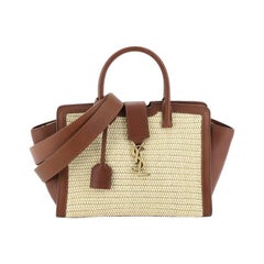 Saint Laurent Monogram Cabas Downtown Straw Baby 