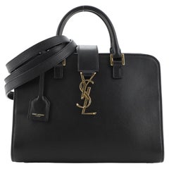 Saint Laurent Monogram Cabas Downtown Straw Baby at 1stDibs