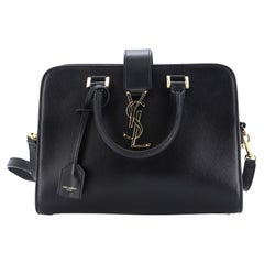 Saint Laurent Cabas Baby aus Leder mit Monogramm